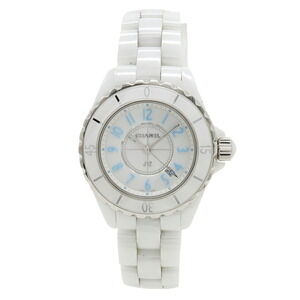 CHANEL J12 Blue Light Limited Edition (2000 pieces) White Ceramic Dial Date L...